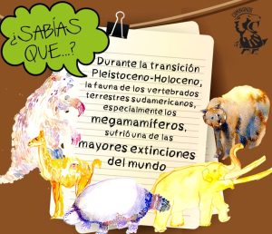 Ficha didáctica sobre extinción de la megafauna