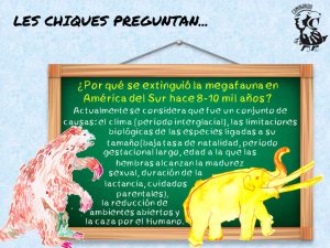 Ficha didáctica sobre los motivos de extinción de la megafauna