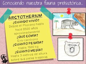 Ficha didáctica del oso Arctotherium