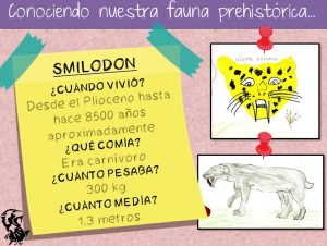 Ficha didáctica del Smilodon (Tigre dientes de sable)