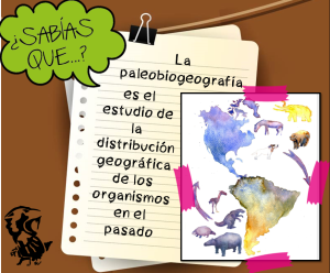 Ficha didáctica sobre la paleobiogeografía